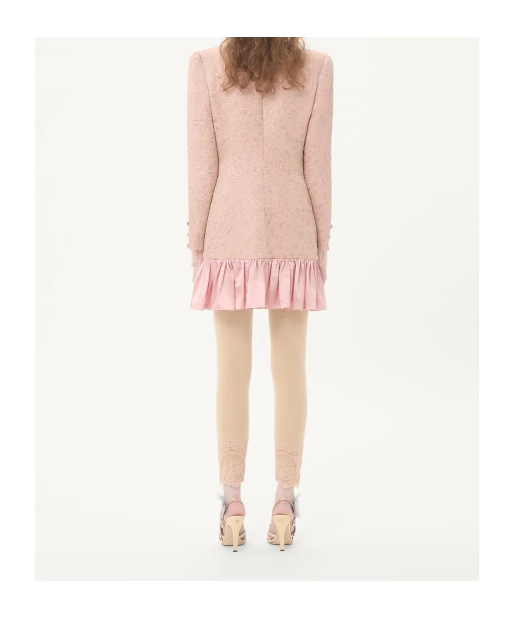 Valentino Bow Detailed Ruffled Mini Dress