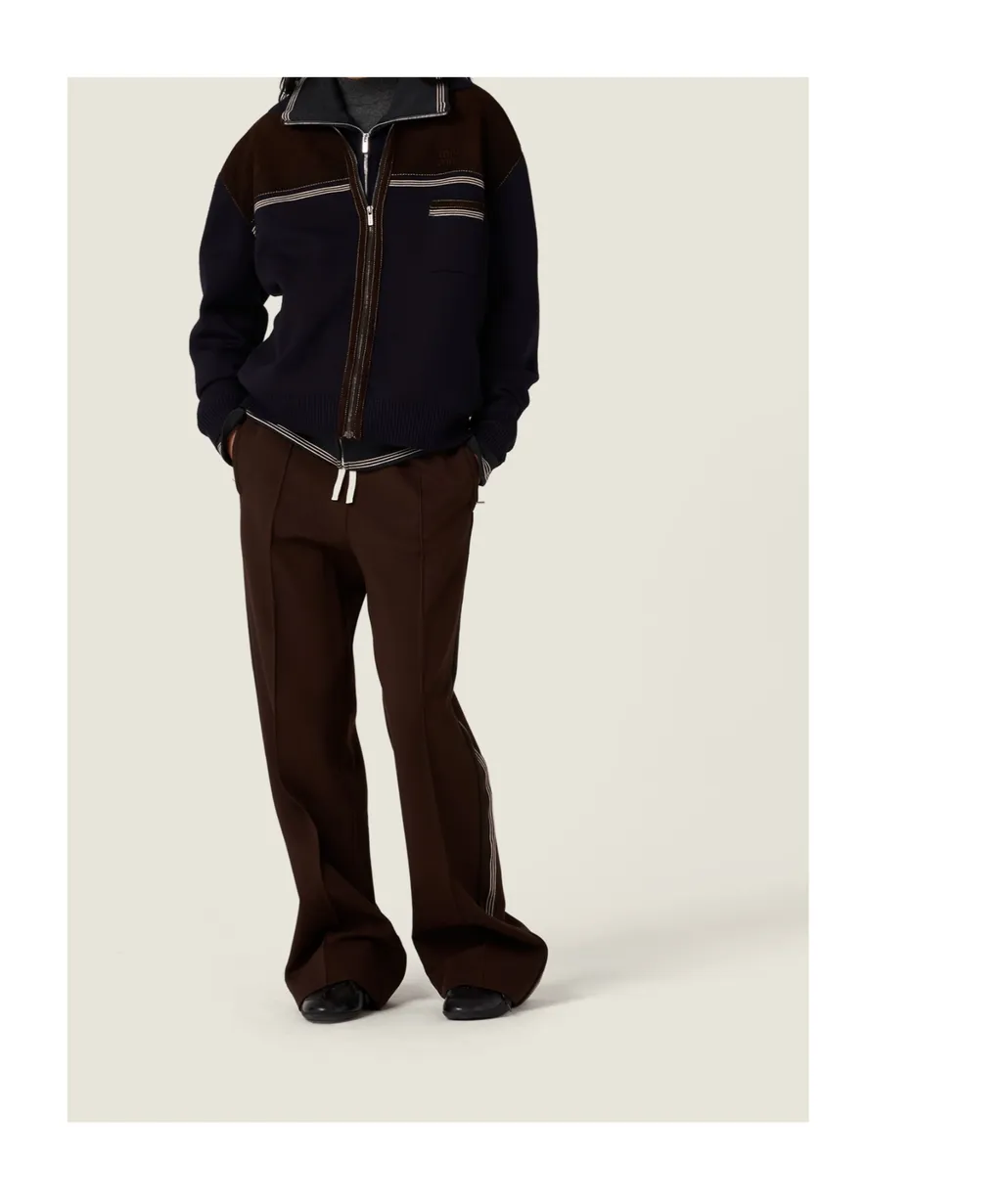 Miu Miu High-Neck Zipped Cardigan