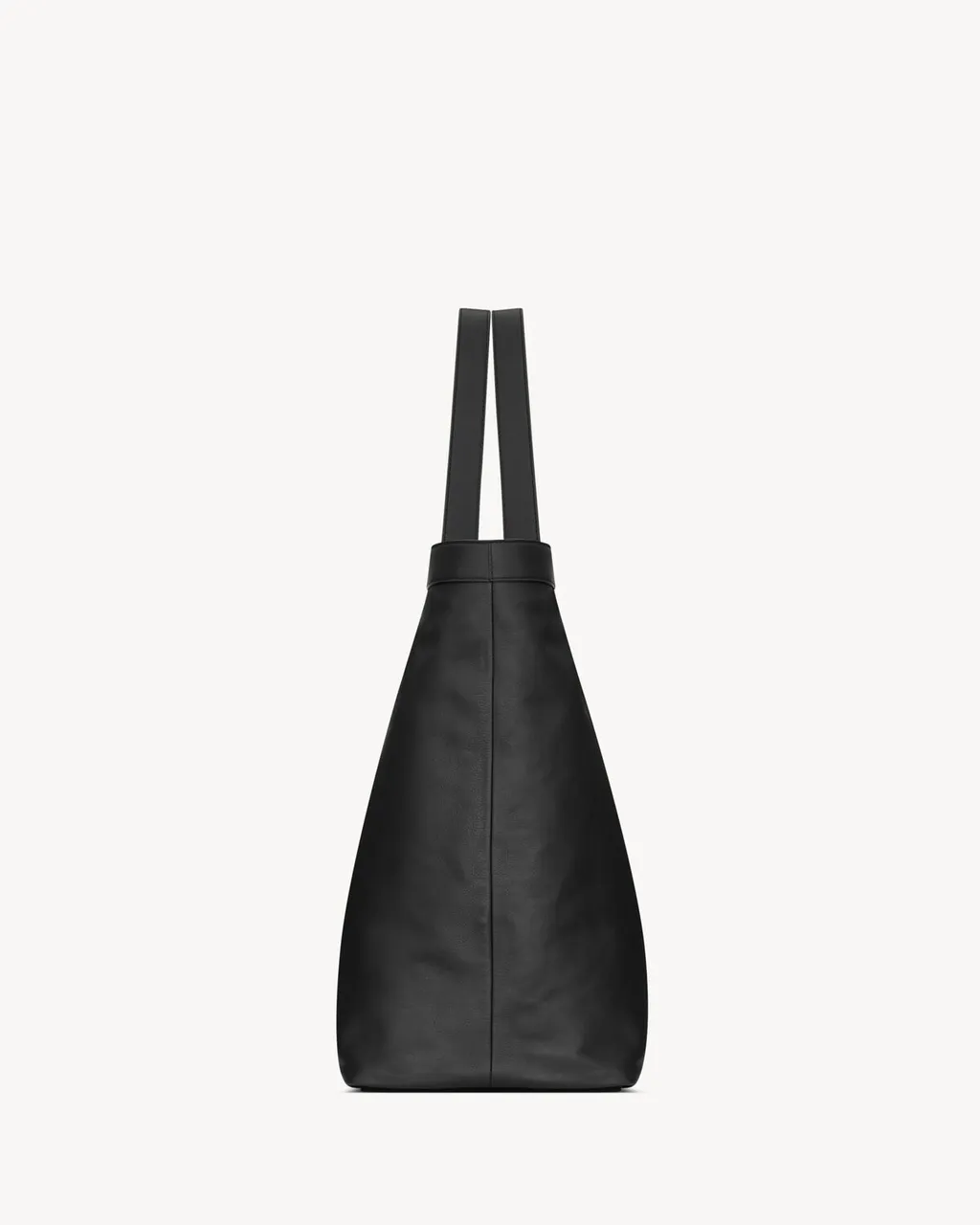 Y Maxi Tote In Grained Leather