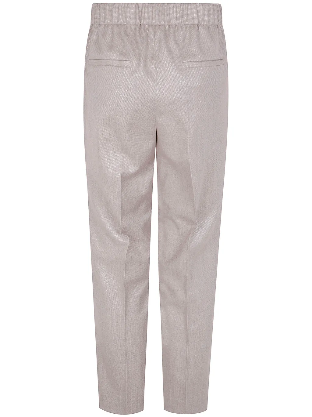 Wool Elasticated Straight Trousers