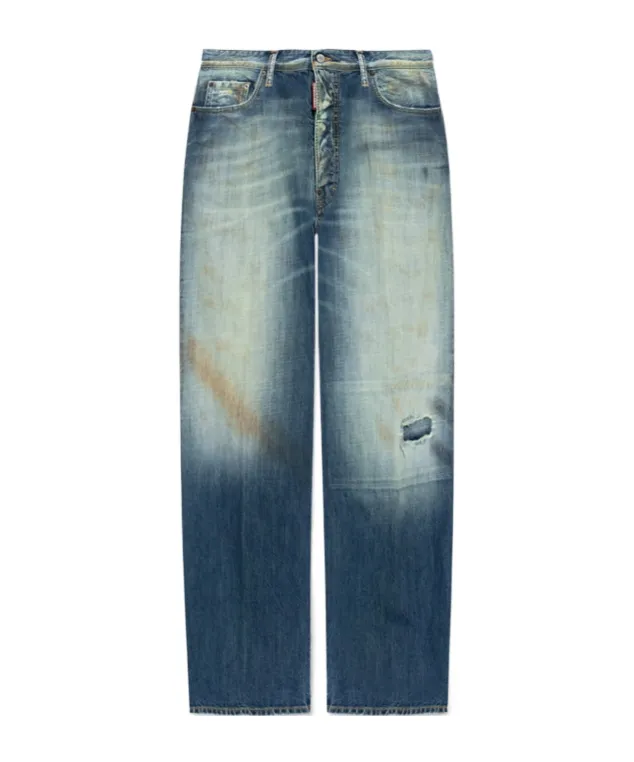 Distressed-Effect Jeans