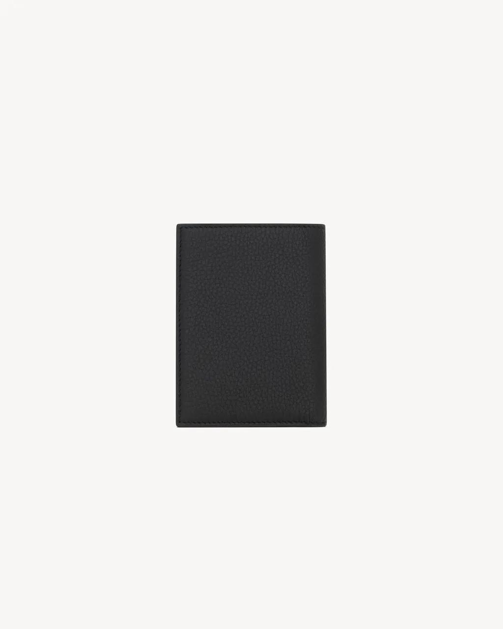 Tiny Cassandre Credit Card Wallet In Grained Leather