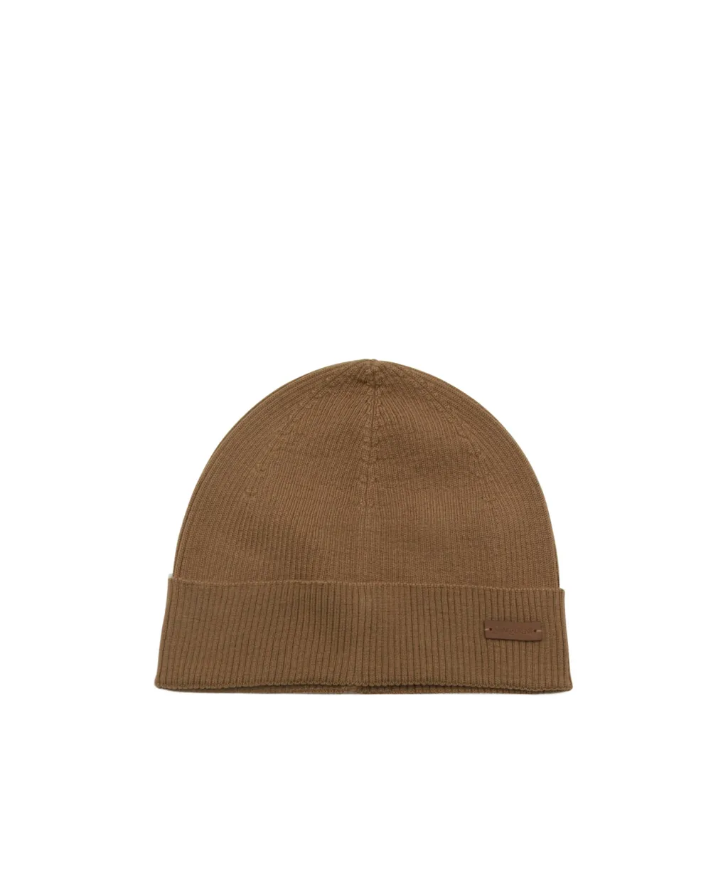 Ribbed Wool Beanie