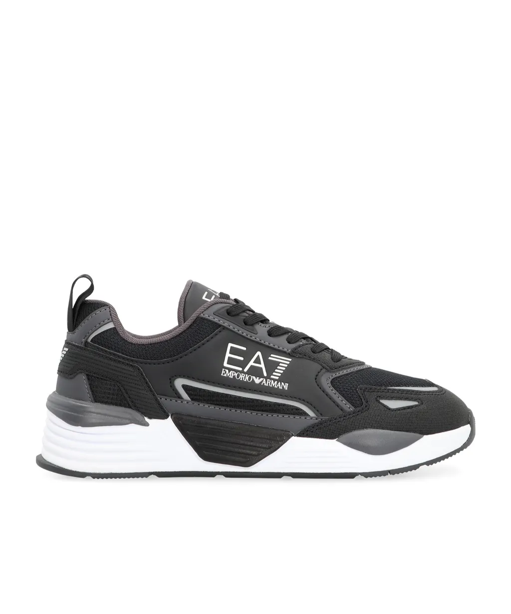 Ea7 Emporio Armani Logo Stamp Lace-Up Sneakers