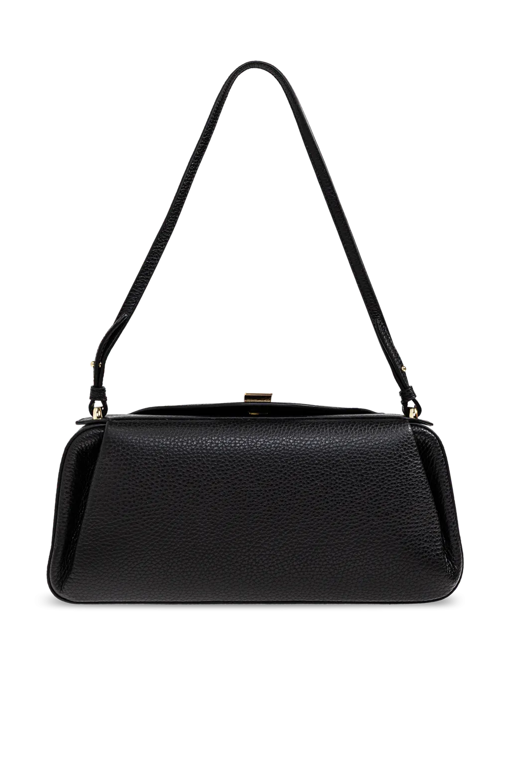 Oyster Pebbled Leather Shoulder Bag