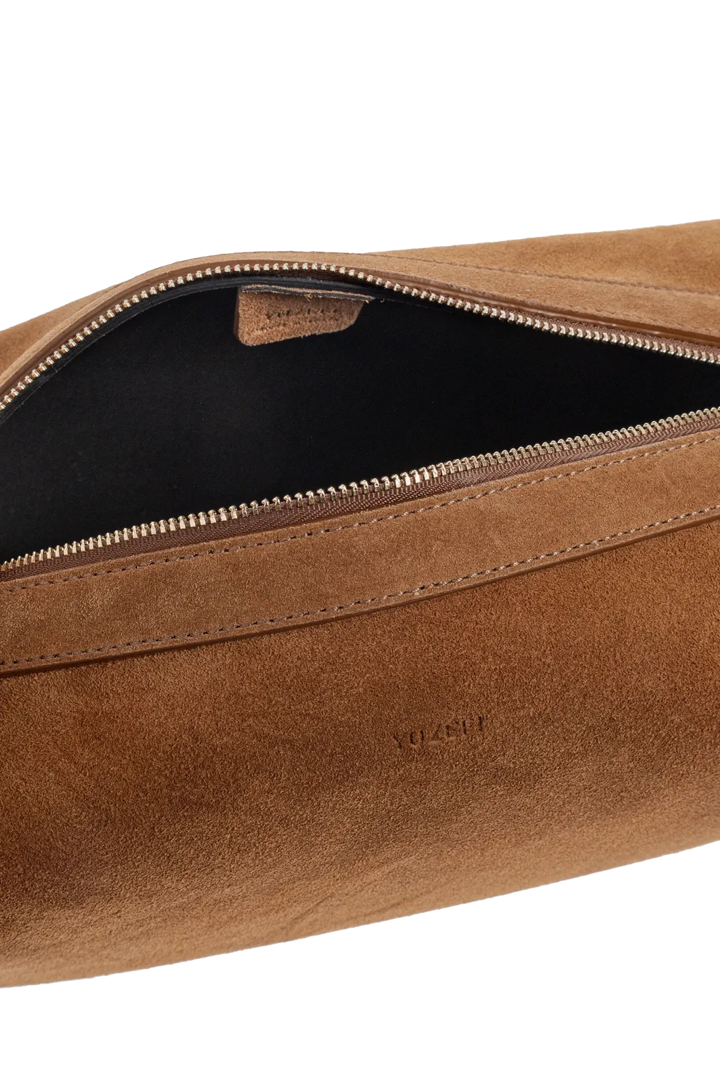 Brioche Knotted Suede Shoulder Bag
