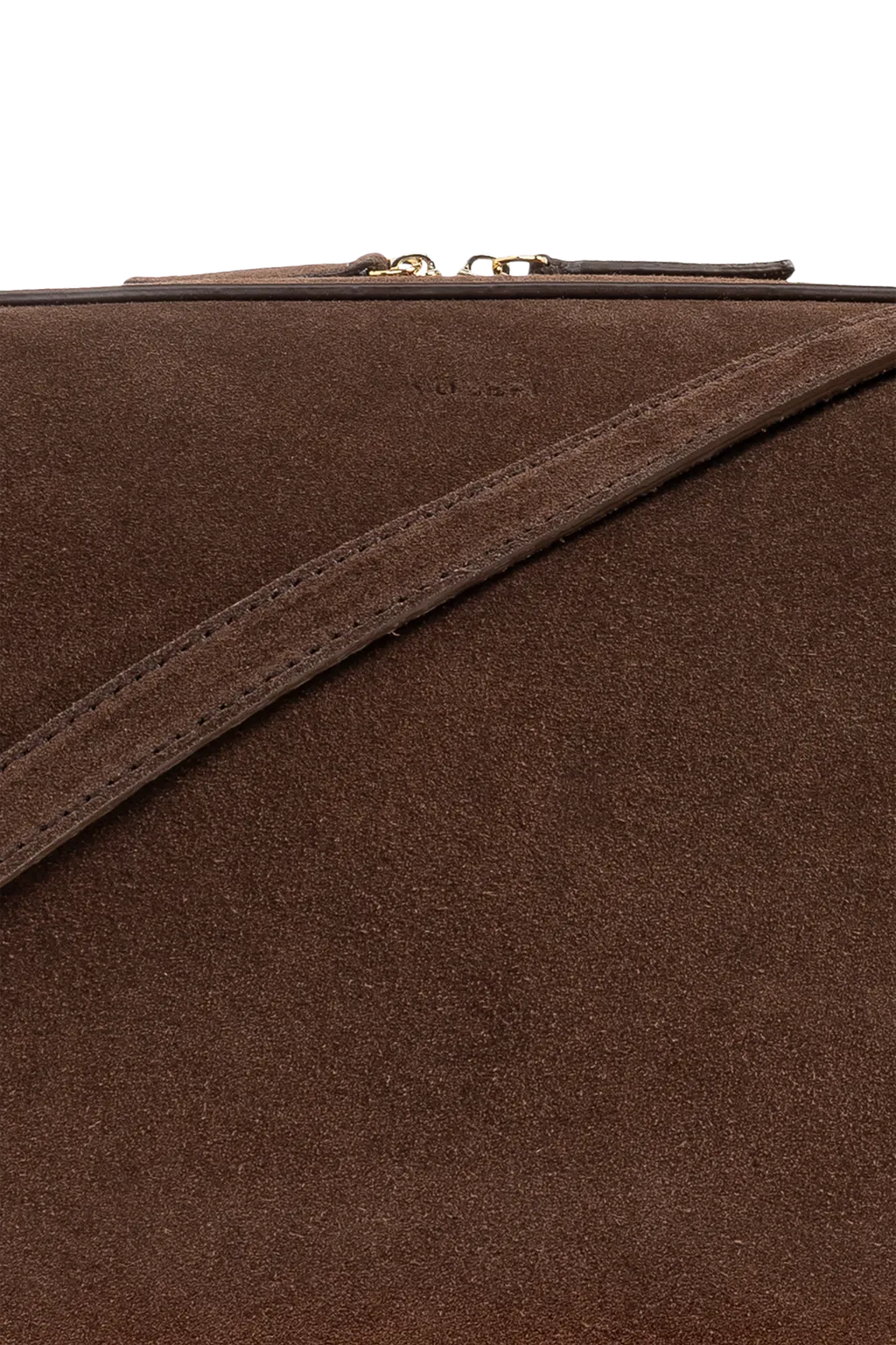 Brioche Knotted Suede Shoulder Bag