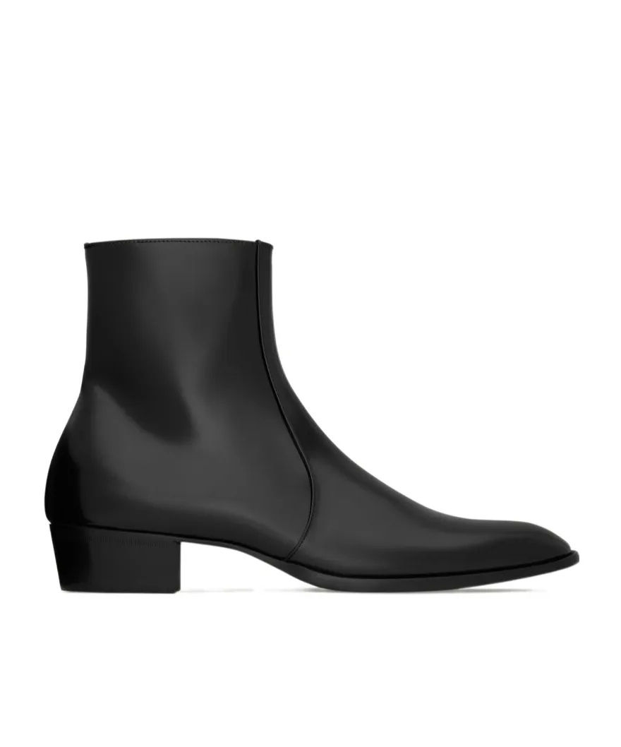 Saint Laurent Roman Zip-Up Ankle Boots
