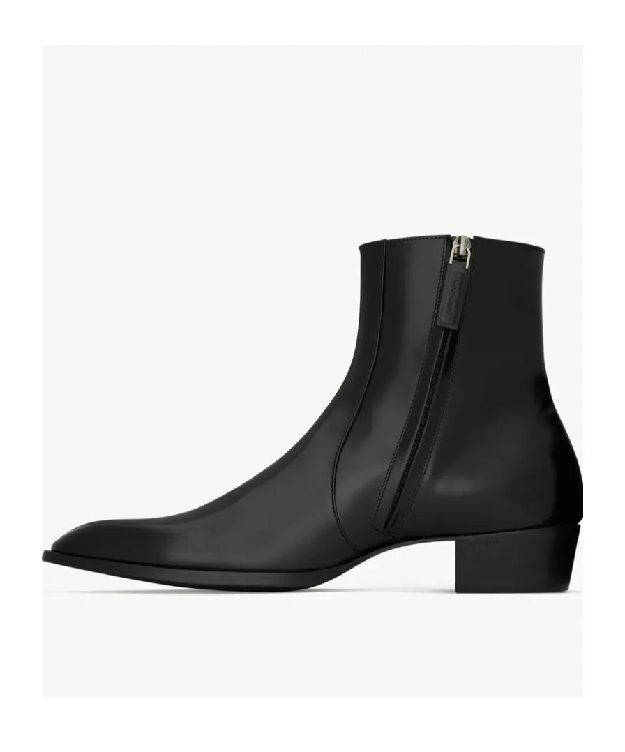 Saint Laurent Roman Zip-Up Ankle Boots