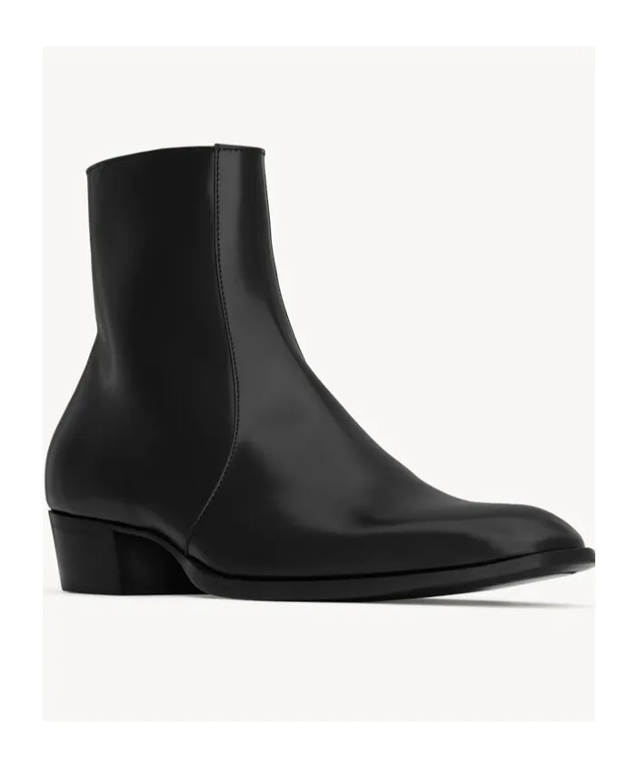Saint Laurent Roman Zip-Up Ankle Boots