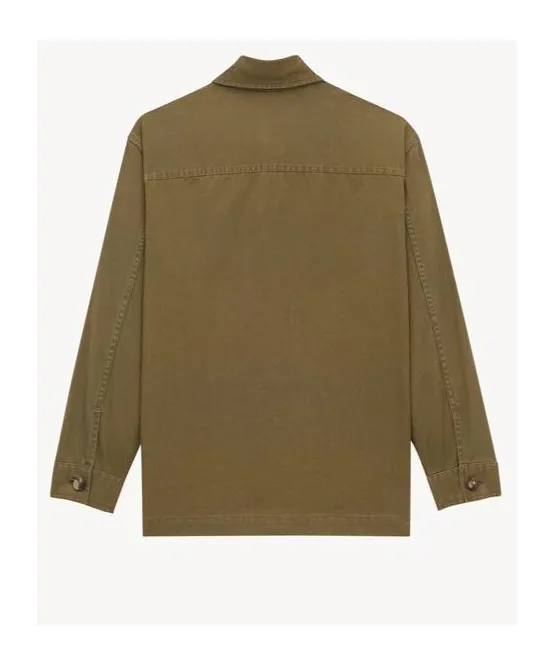 Saint Laurent Cassandre Button-Up Overshirt