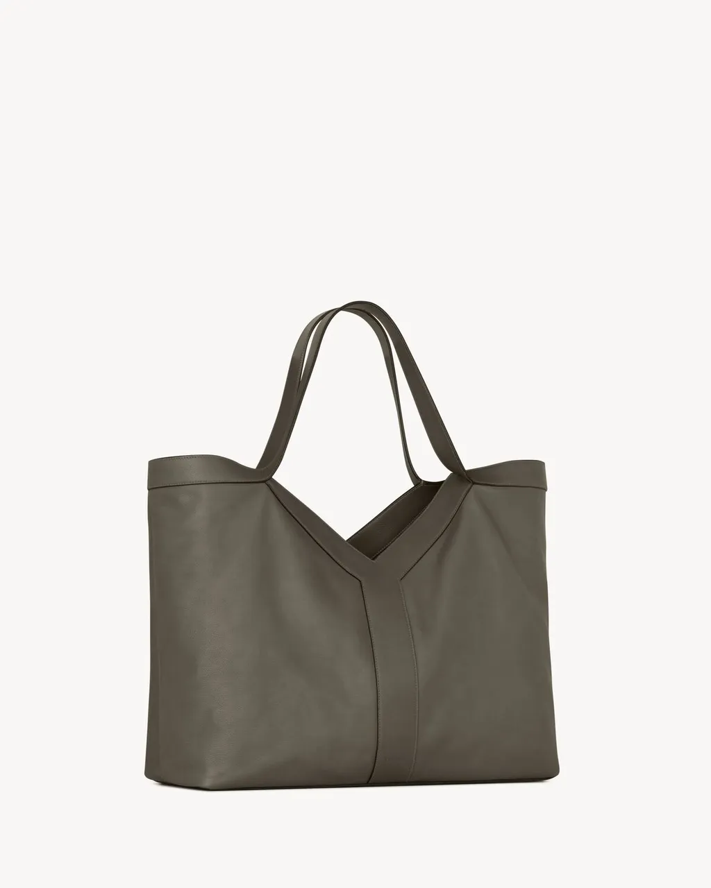 Y Giant Tote In Smooth Leather