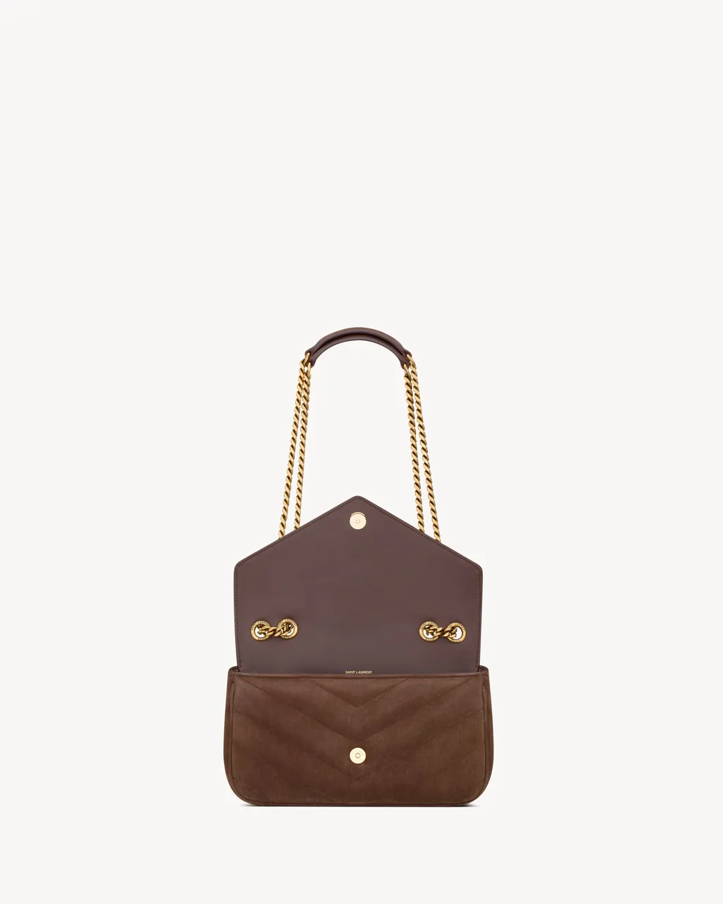 Saint Laurent Loulou Logo Plaque Small Shoulder Bag