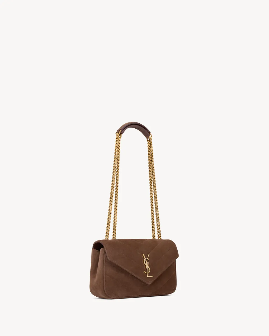 Saint Laurent Loulou Logo Plaque Small Shoulder Bag