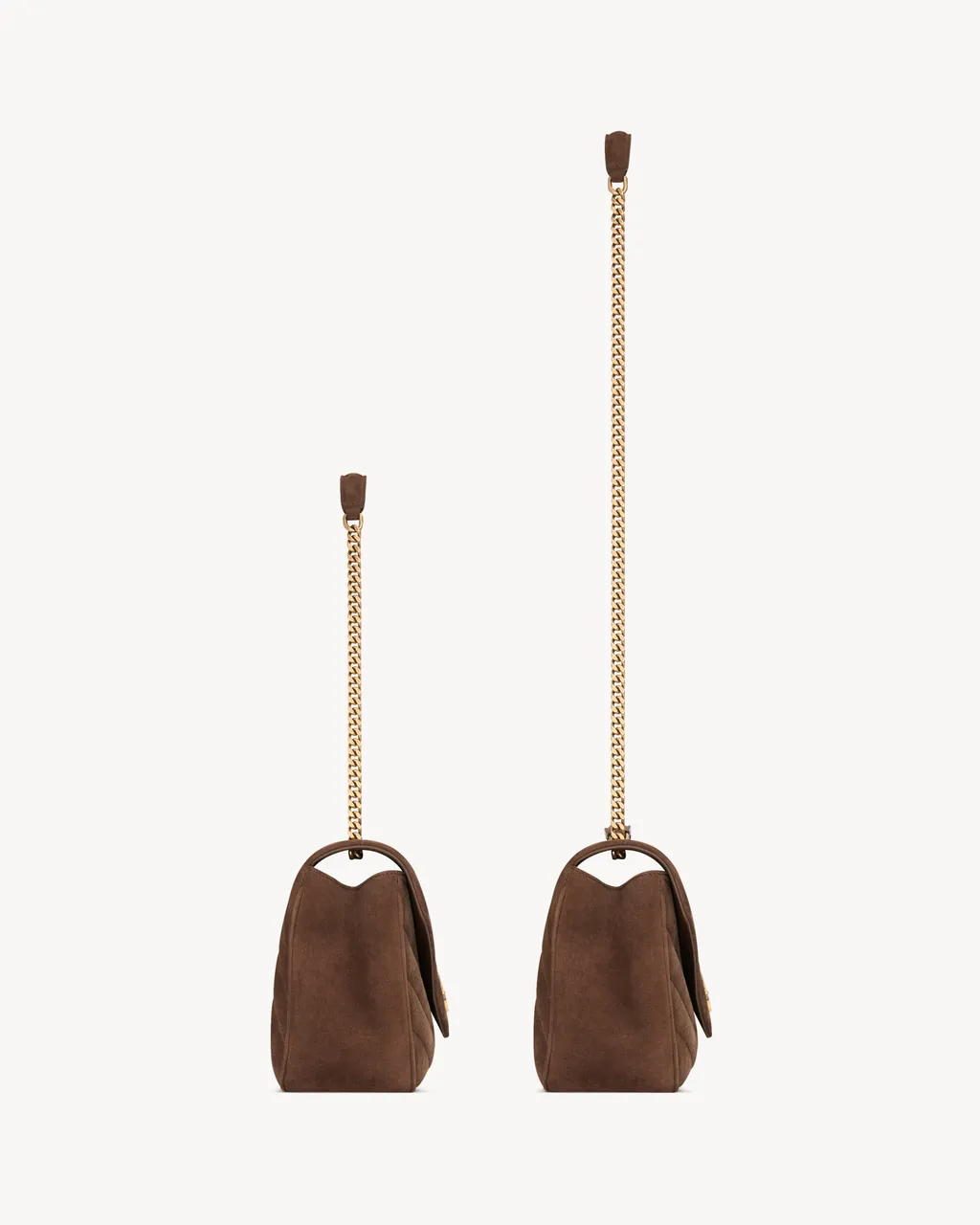 Saint Laurent Loulou Logo Plaque Medium Shoulder Bag