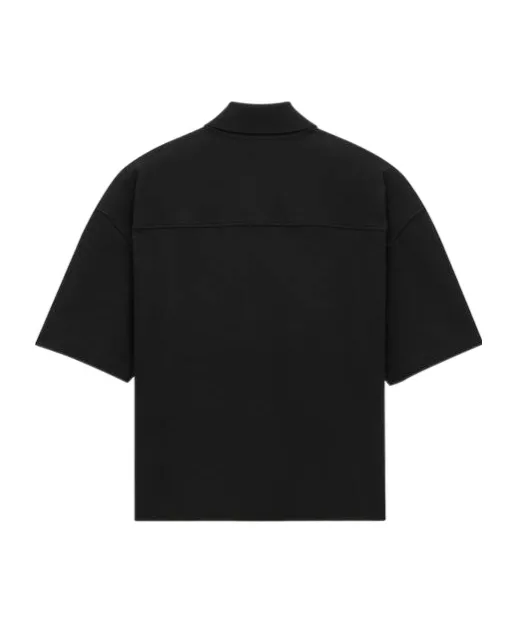 Saint Laurent Cassandre Logo Embroidered Polo Shirt