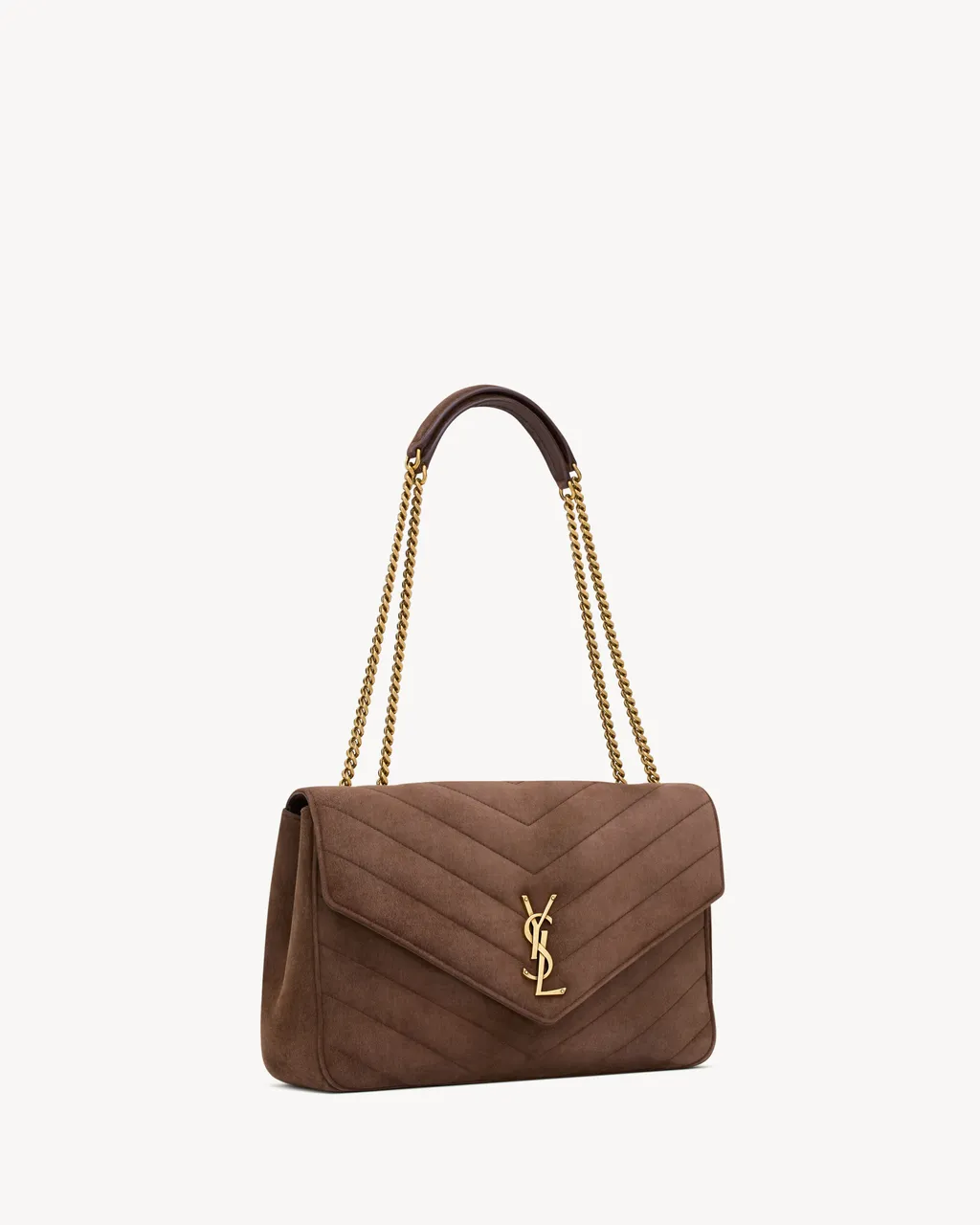 Saint Laurent Loulou Logo Plaque Large Shoulder Bag