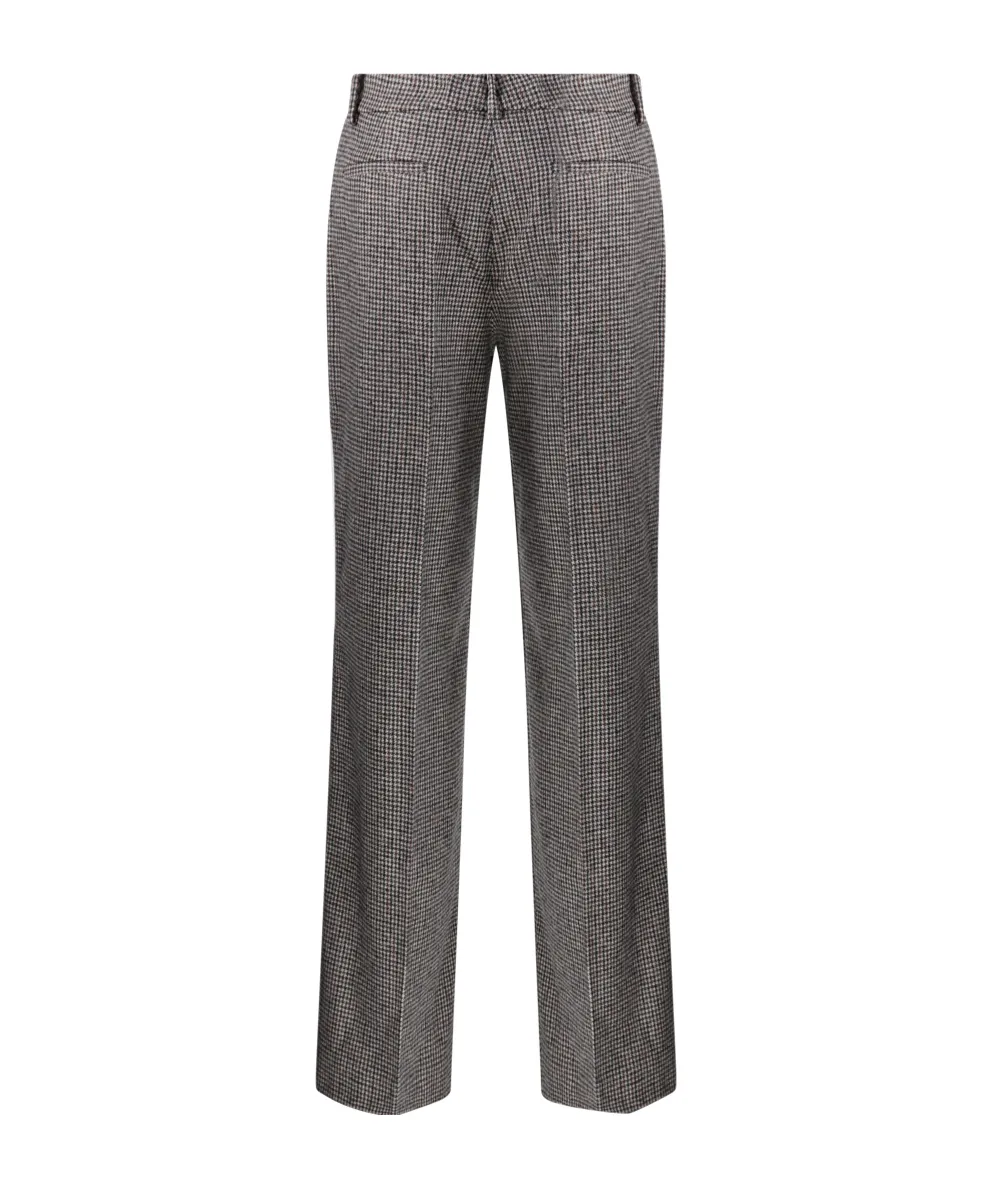 Trousers With Houndstooth Pattern
