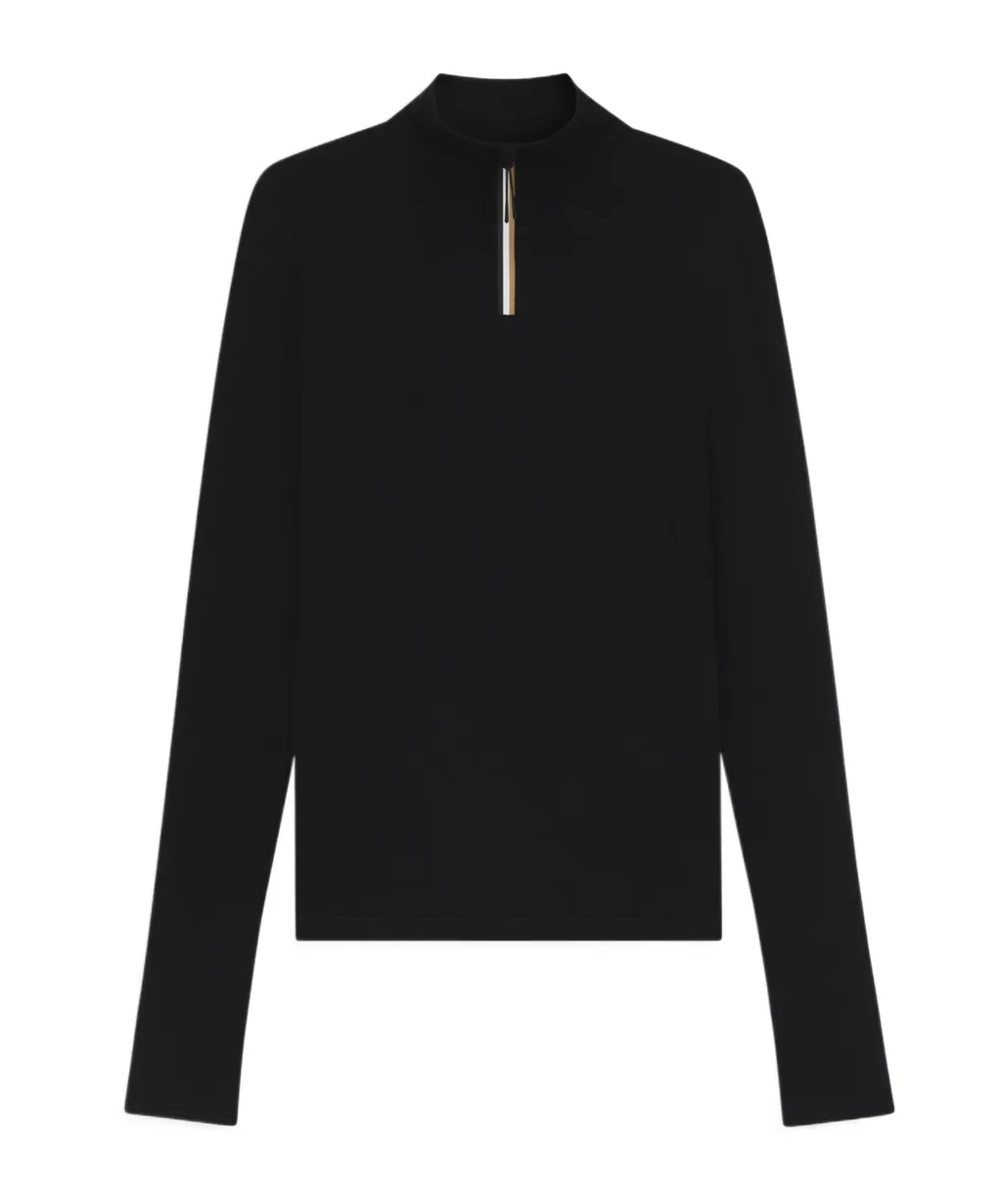 Boss Hugo Boss Logo Embroidered High Neck Ski Top