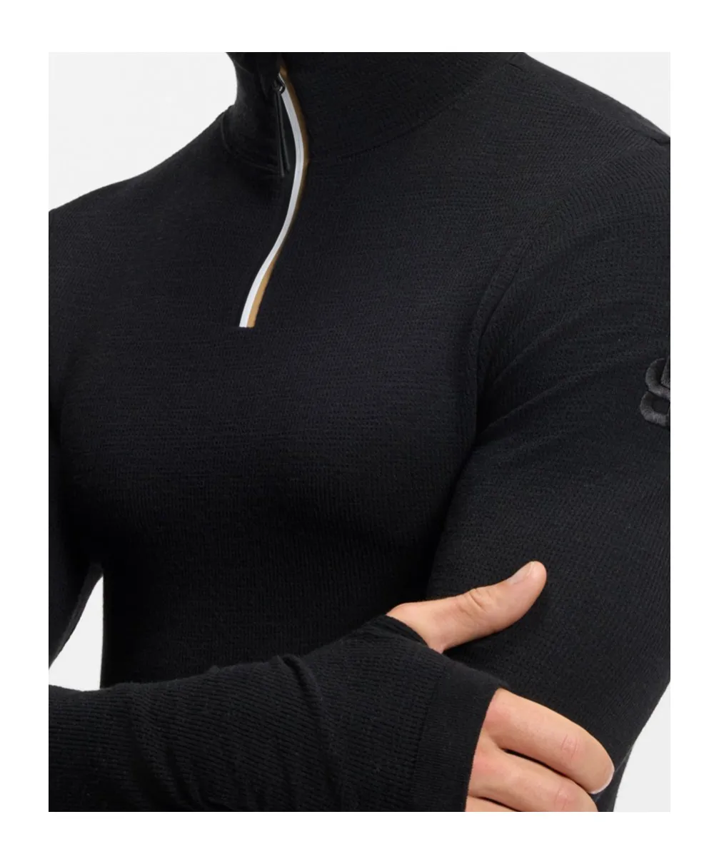 Boss Hugo Boss Logo Embroidered High Neck Ski Top