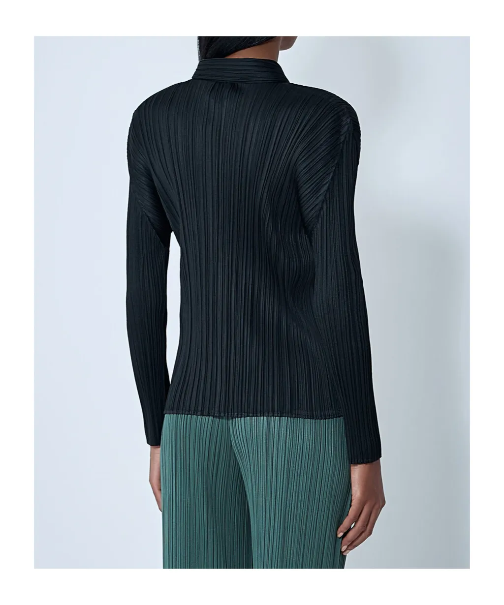 Basics Pleated Long-Sleeve Shirt