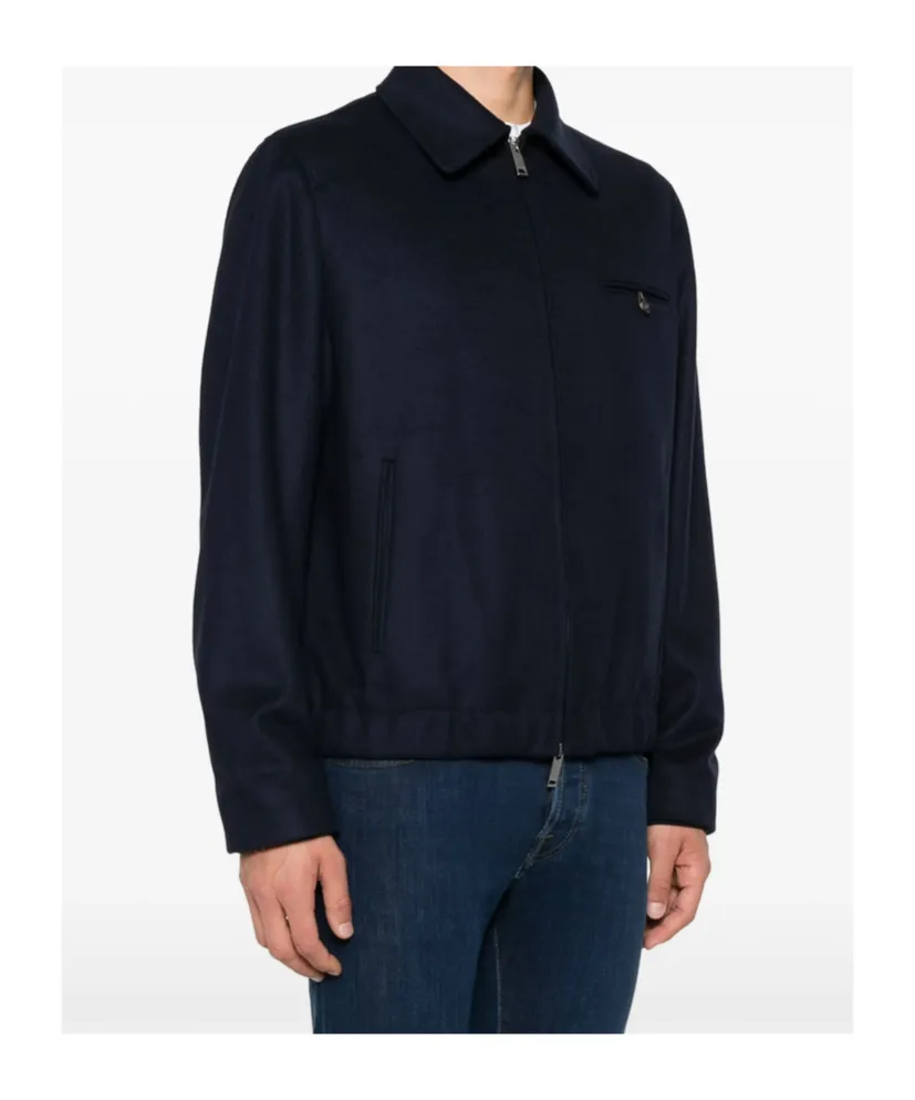 Incotex Zip-Front Flannel Jacket