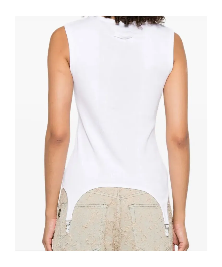 Appliqué-Detail Cotton Top
