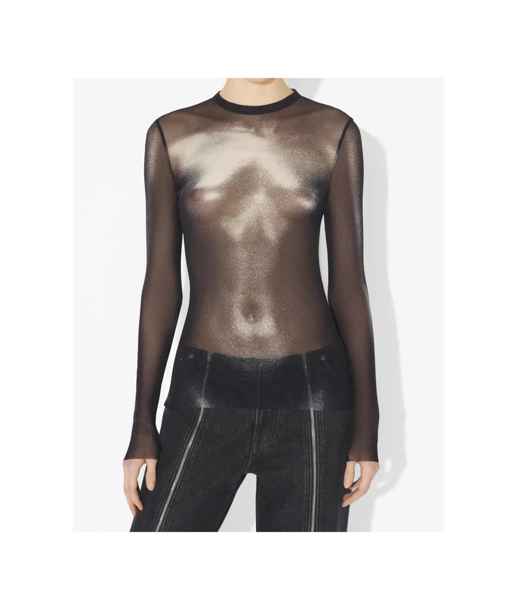 Round-Neck Long-Sleeve Shirt