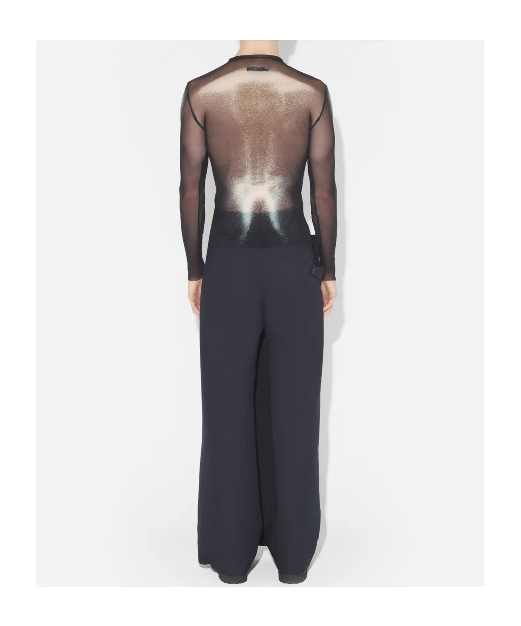 Round-Neck Long-Sleeve Shirt
