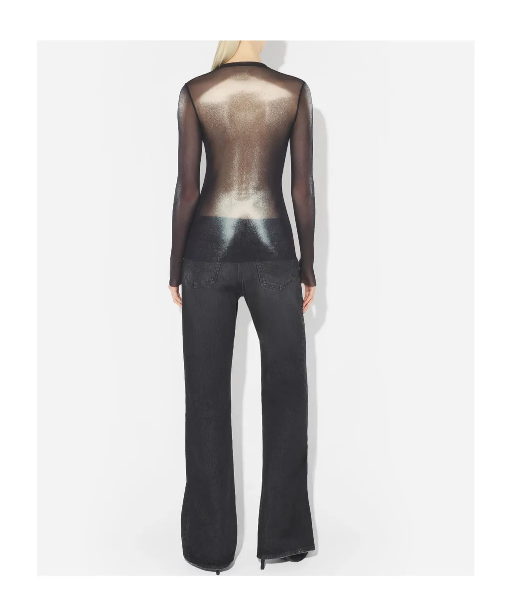 Round-Neck Long-Sleeve Shirt