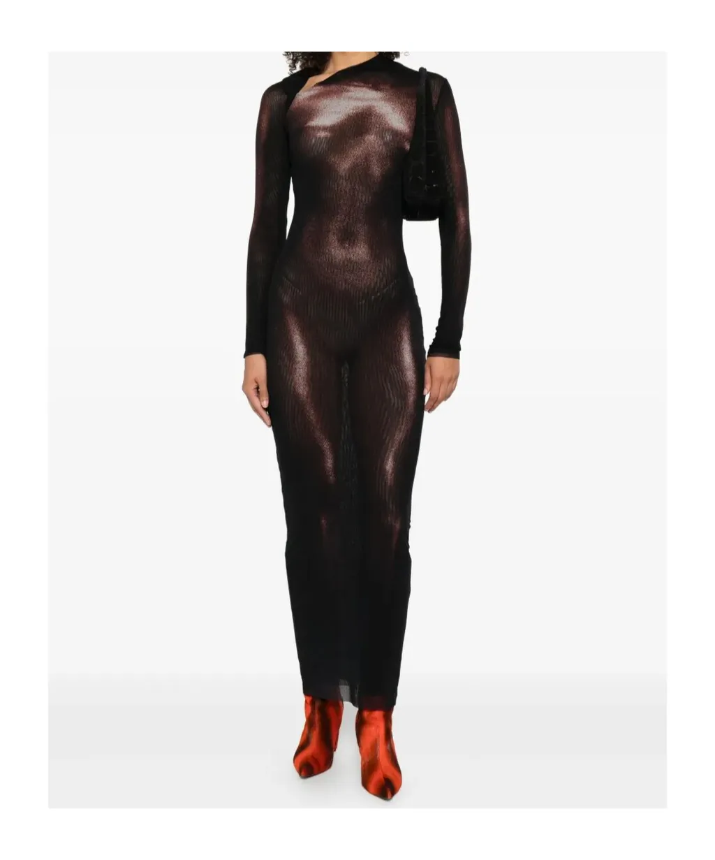 Body-Print Long Dress