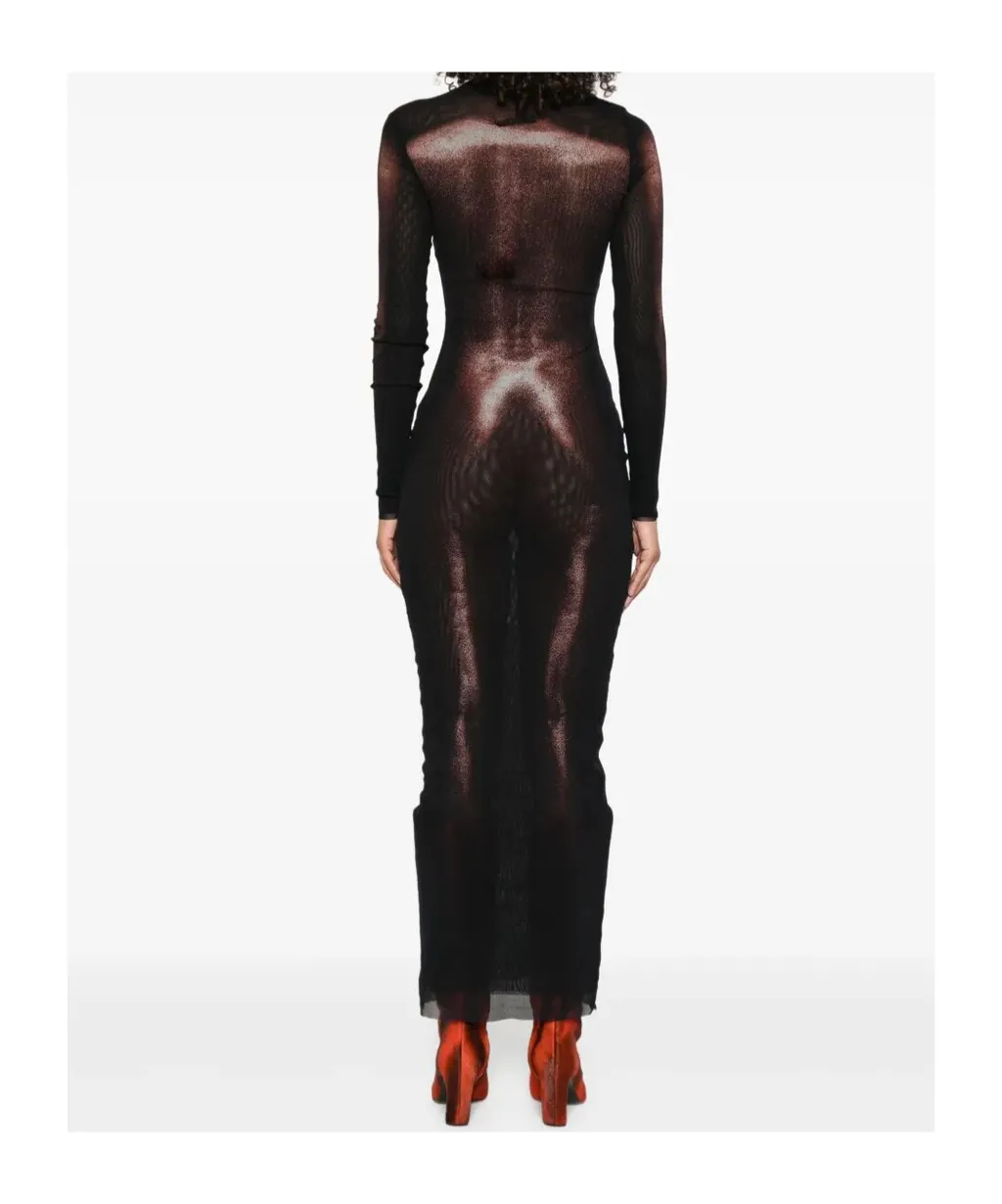 Body-Print Long Dress