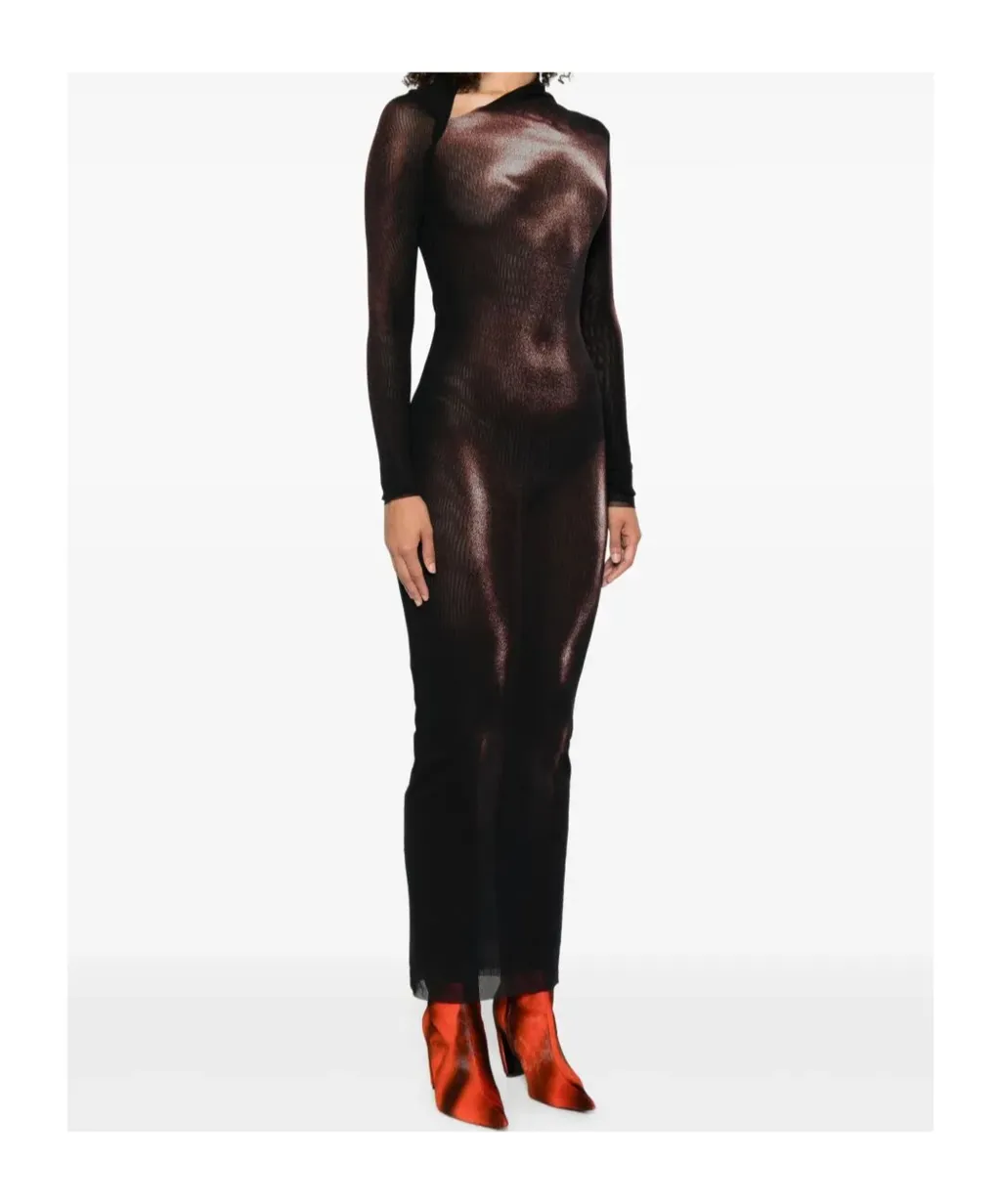 Body-Print Long Dress