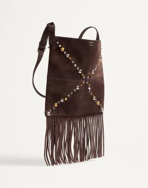 Valentino NellcÔTe Vlogo Signature Fringed Shoulder Bag