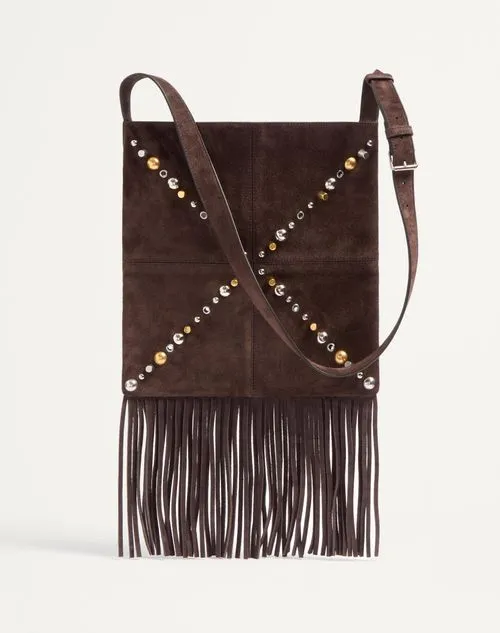 Valentino NellcÔTe Vlogo Signature Fringed Shoulder Bag