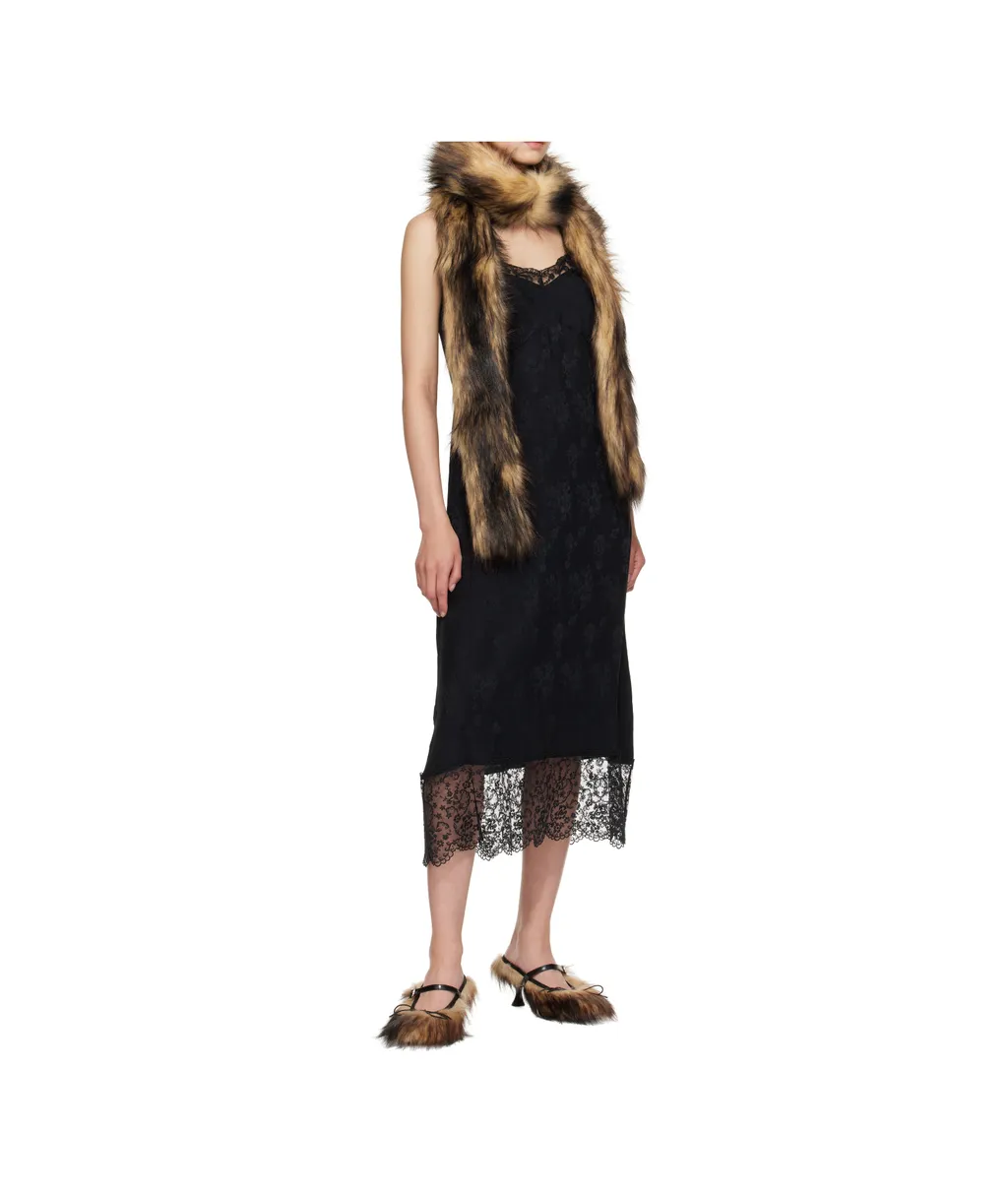 Slim Faux Fur Scarf