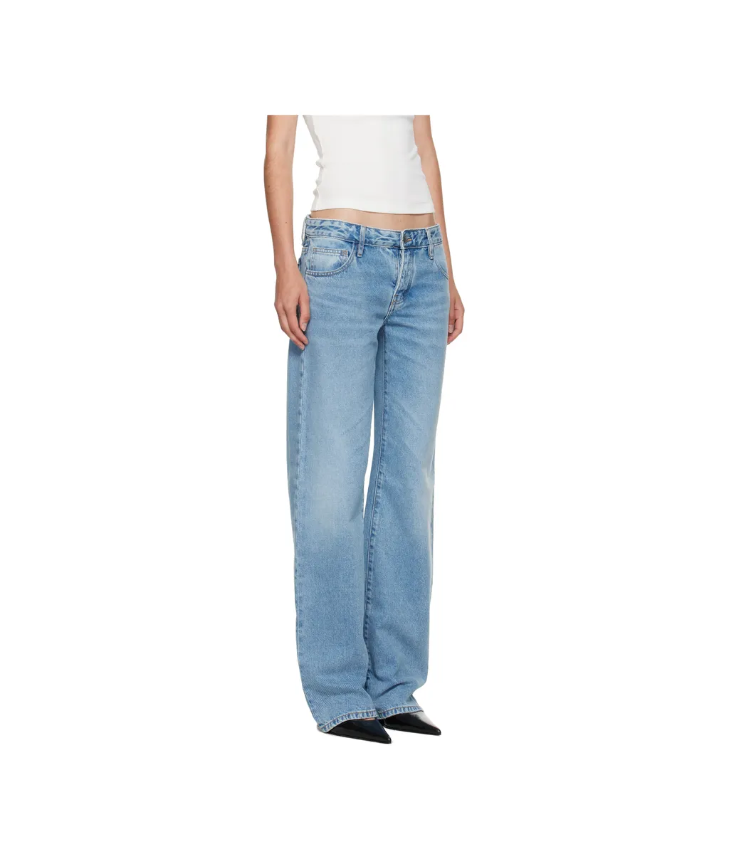 Faded Five-Pocket Jeans Pants