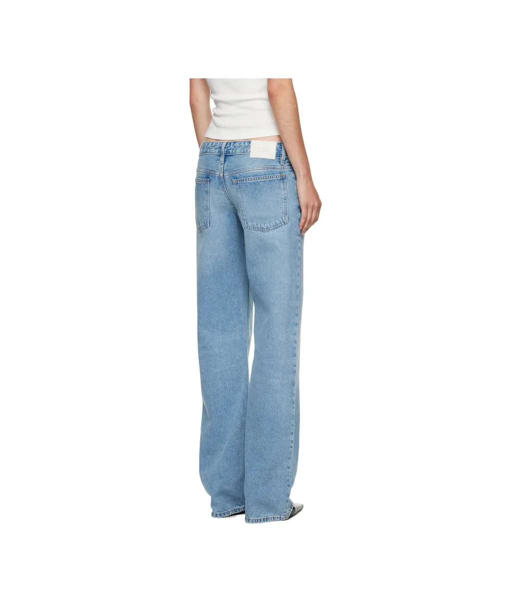 Faded Five-Pocket Jeans Pants