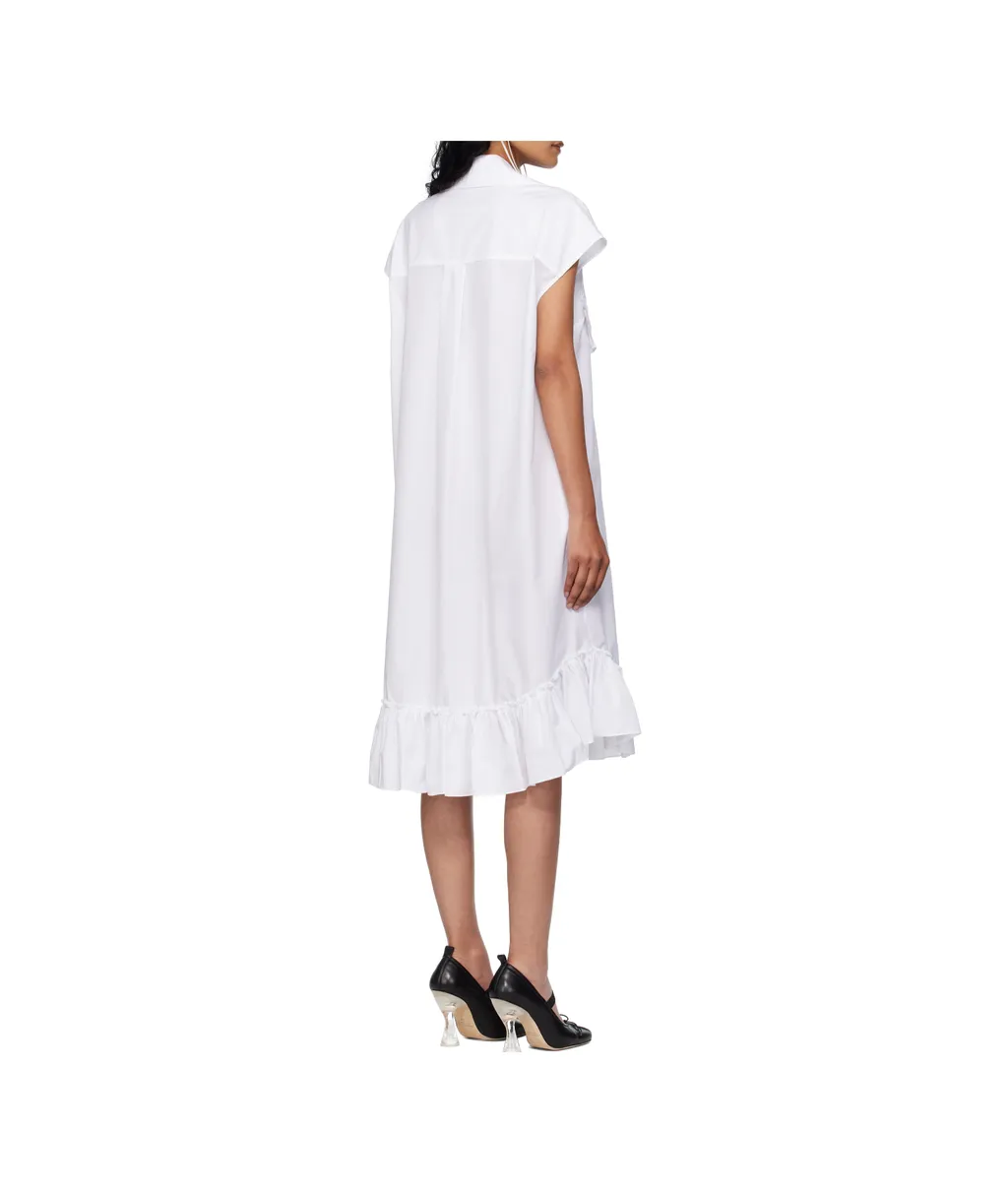 Sleeveless Ruffle Bust Detail Dress