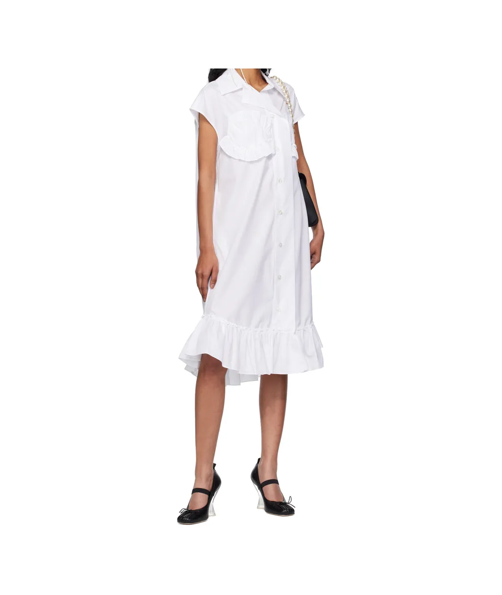 Sleeveless Ruffle Bust Detail Dress