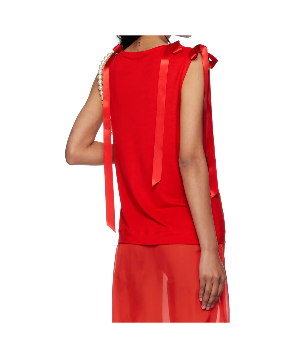 Bow Ribbon Tail Vest