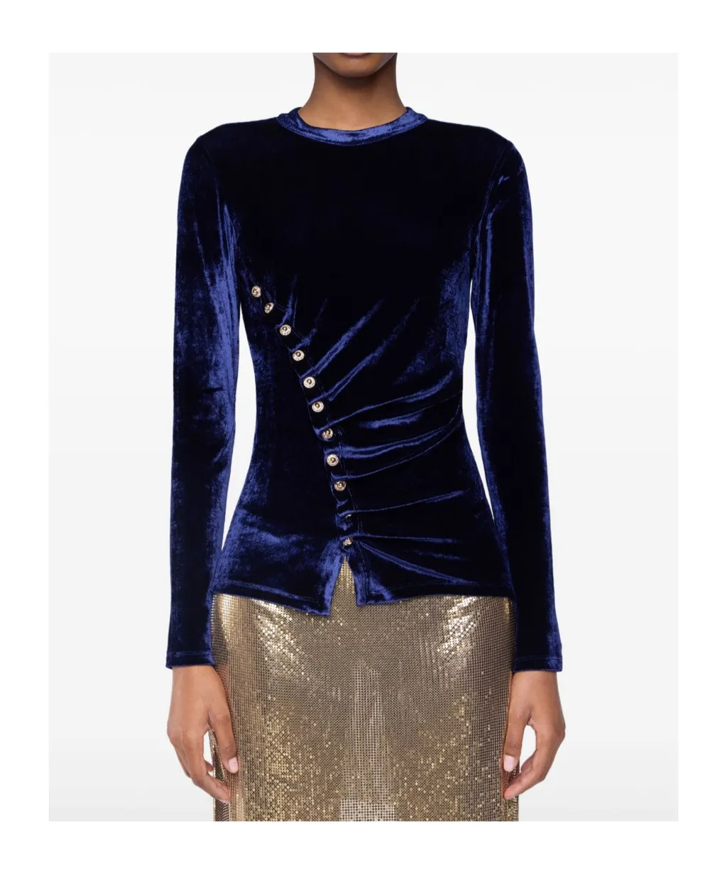 Draped Velvet Top