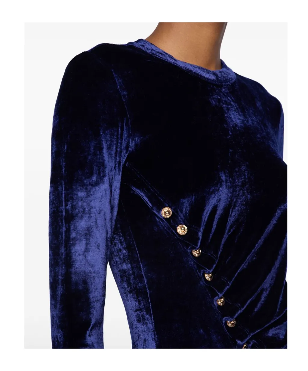 Draped Velvet Top