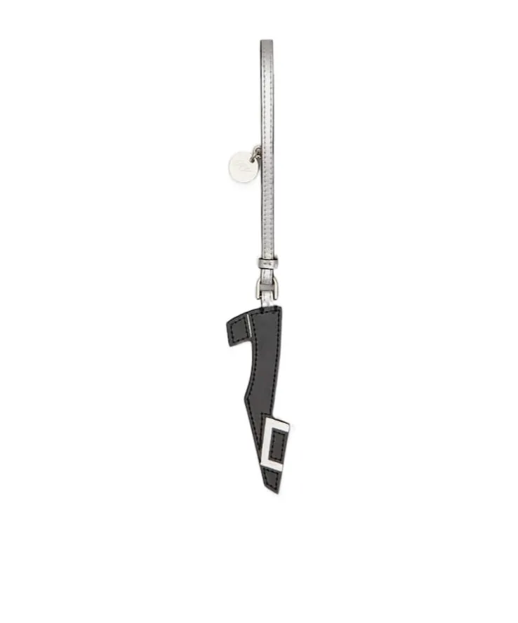 Belle Vivier Bag Charm In Leather