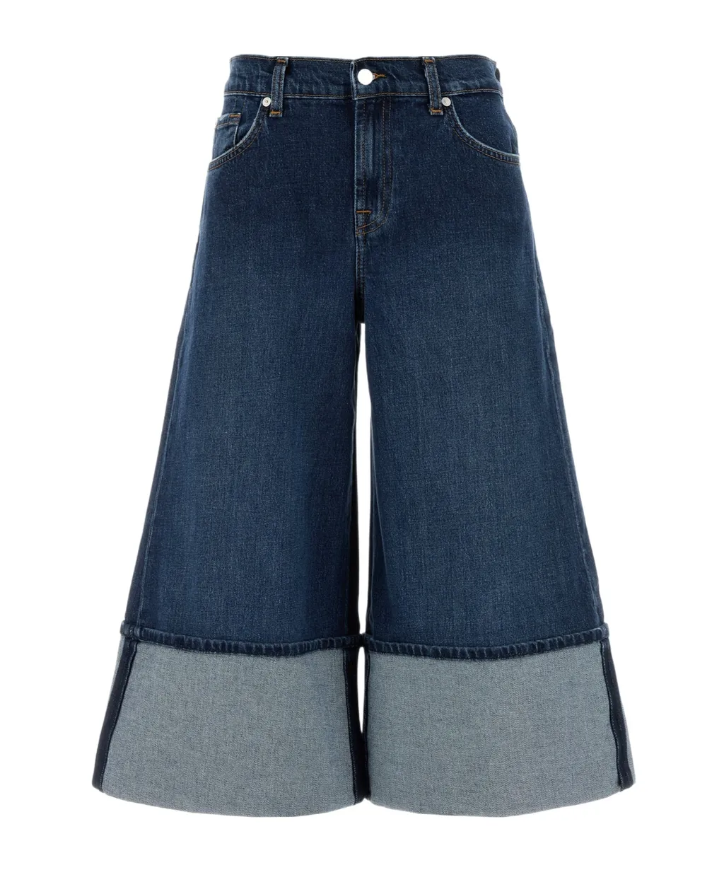 Mankind Wide-Leg Cuffed Jeans