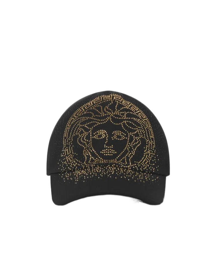 Medusa-Embellished Baseball Cap