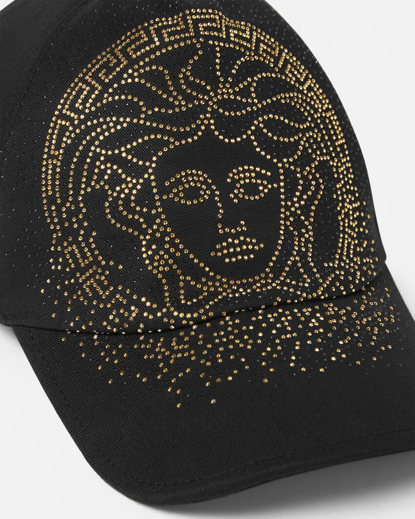 Medusa-Embellished Baseball Cap