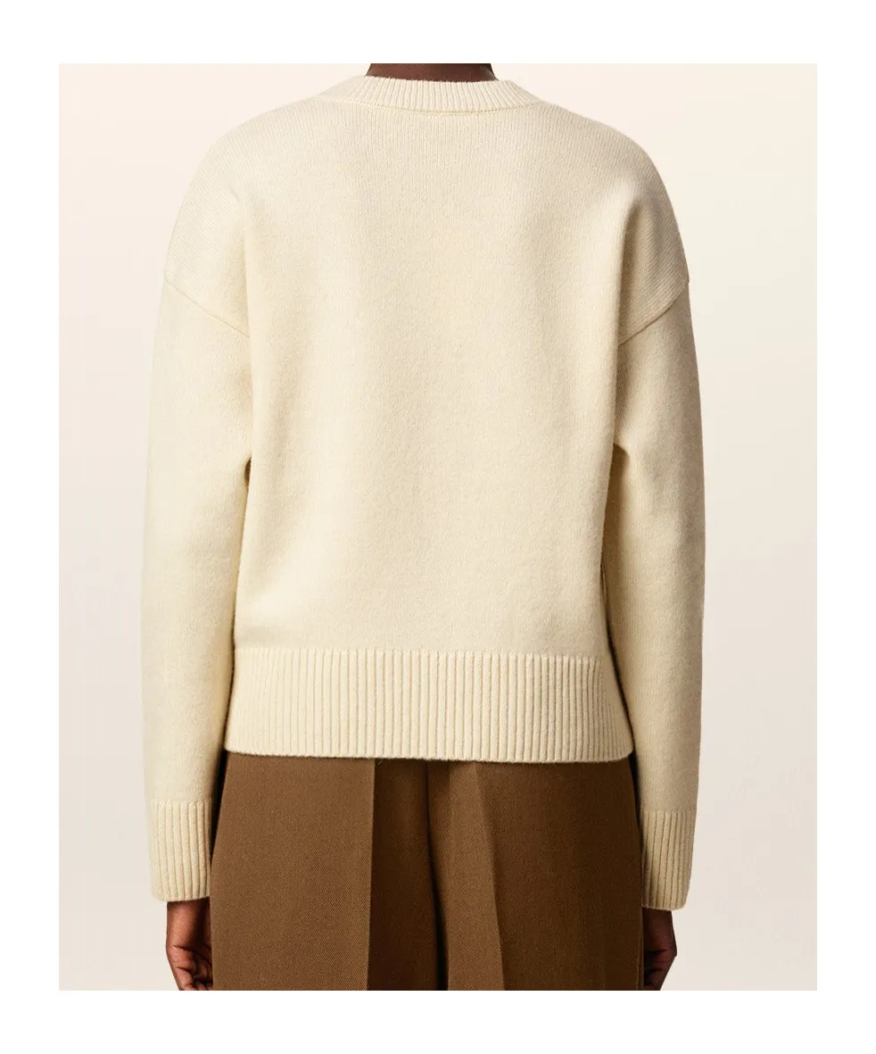 Wool Cashmere V-Neck Sweater