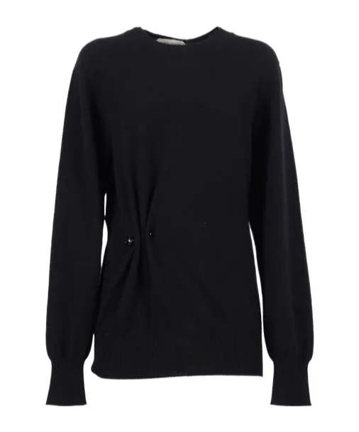 Button-Embellished Sweater