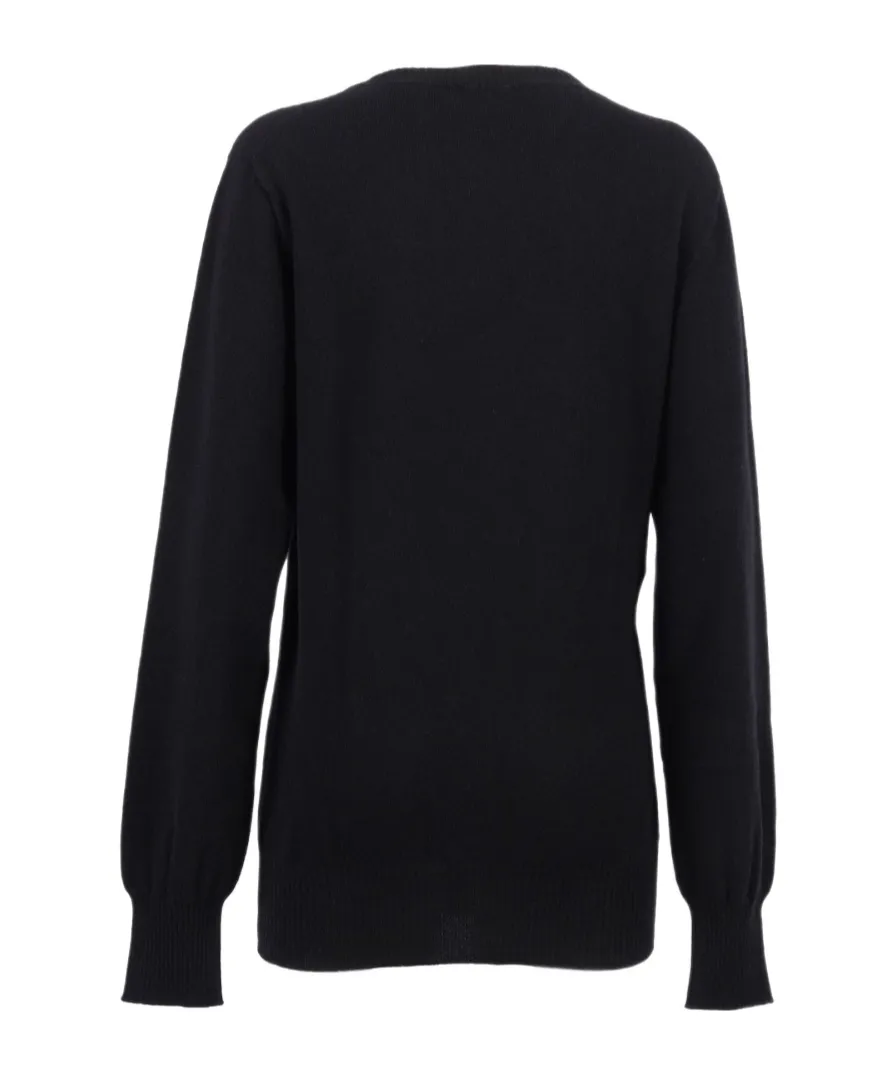 Button-Embellished Sweater